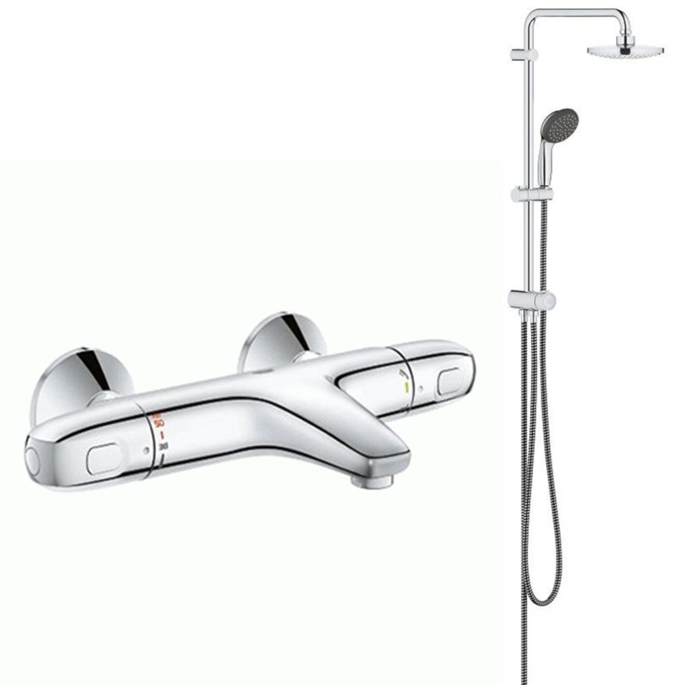 Душевая система Vitalio Start System 180 Flex с термостатом для ванны (NSB0157)