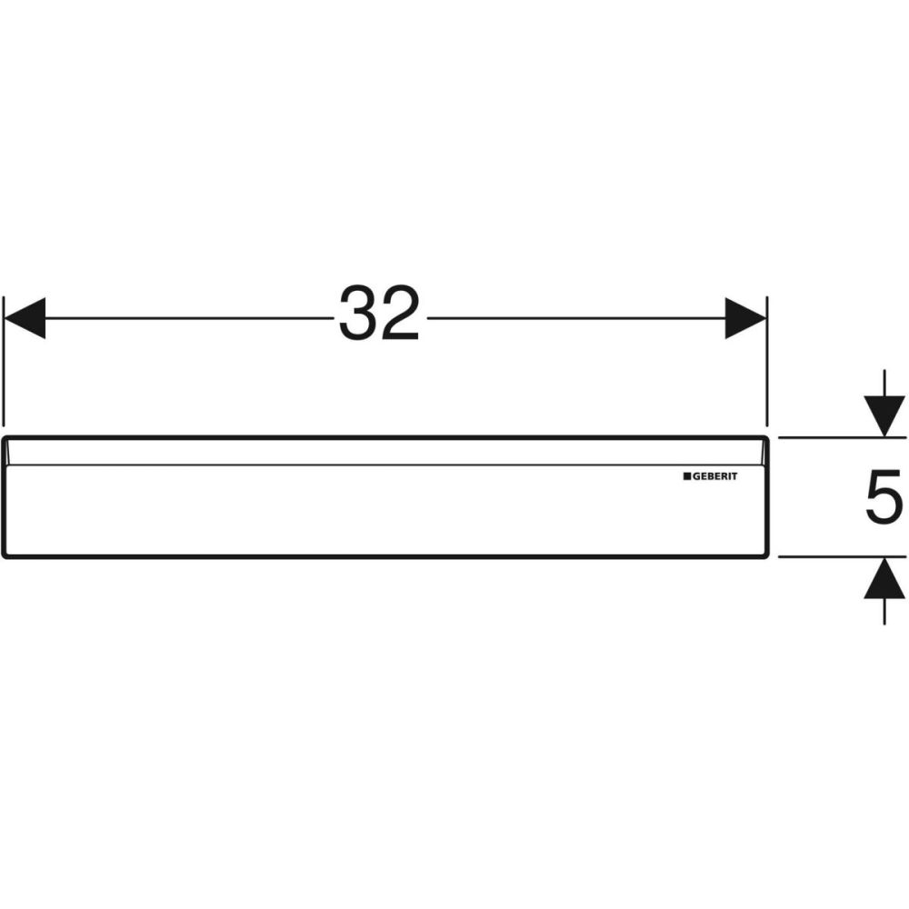 Декоративный комплект Geberit для водоотвода в стене глянцевый хром, 154.335.21.1