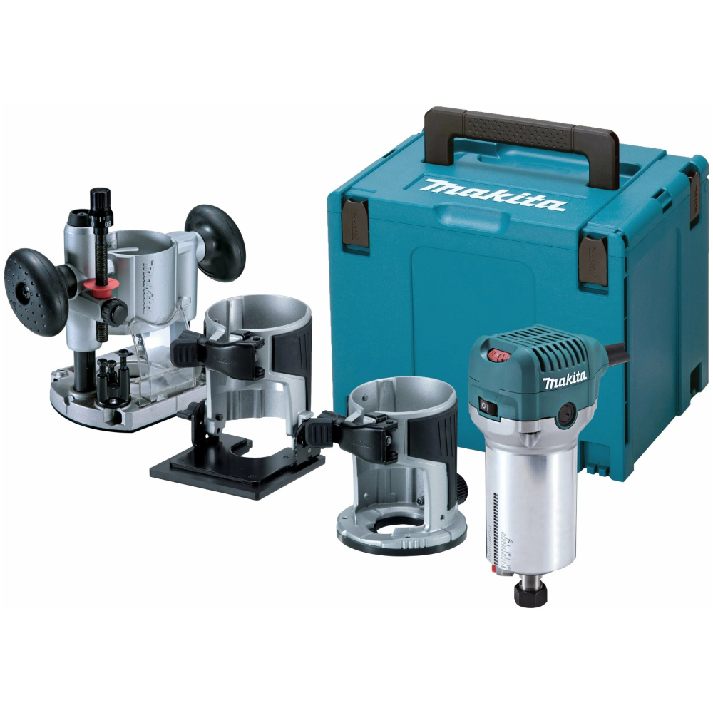 Кромочный фрезер Makita в кейсе MakPac-4, RT0702CX2J