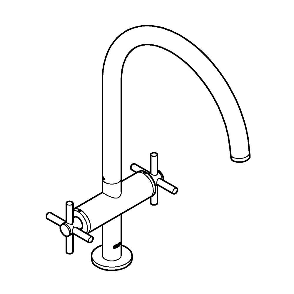 Смеситель для кухонной мойки GROHE Atrio, хром (30362000)