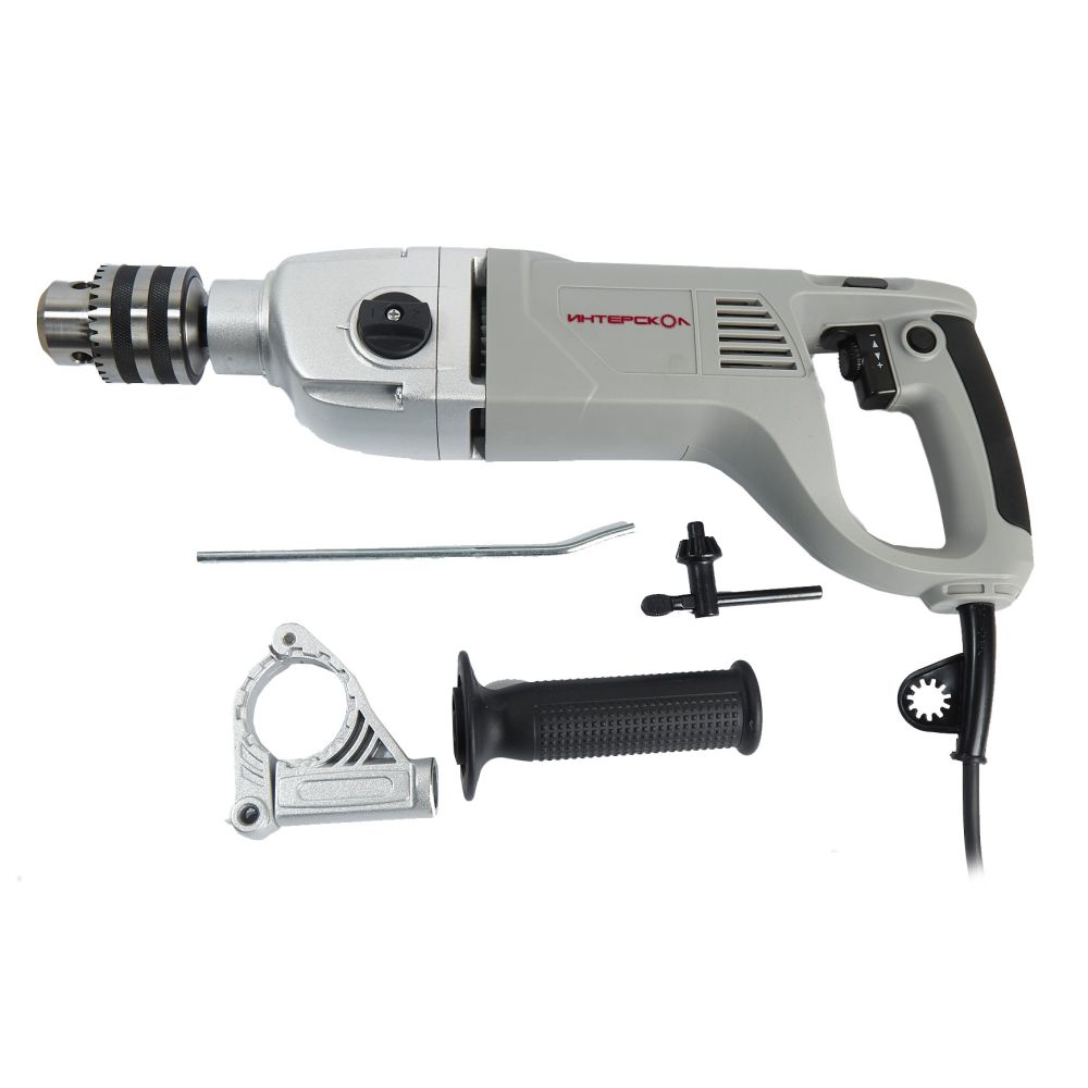 Ударная дрель ИНТЕРСКОЛ ДУ-22/1200ЭРП2, 1200 Вт, 2000 об/мин, 32000 уд/мин (330.1.0.00)