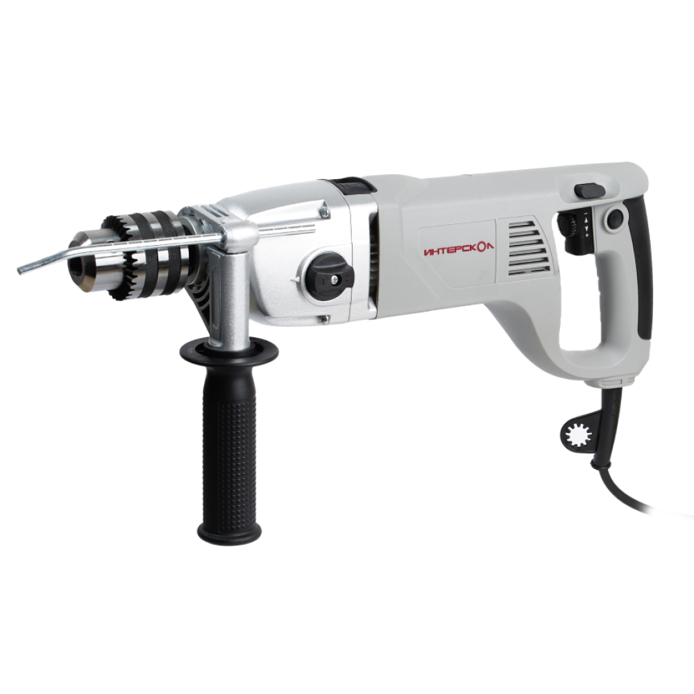 Ударная дрель ИНТЕРСКОЛ ДУ-22/1200ЭРП2, 1200 Вт, 2000 об/мин, 32000 уд/мин (330.1.0.00)