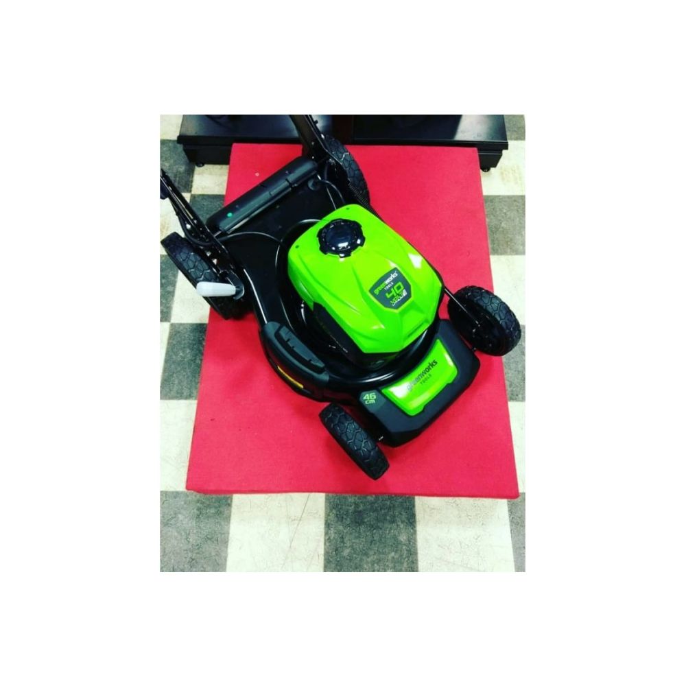 Аккумуляторная газонокосилка Greenworks, 40 В, 46 см, 55 л, c АКБ 4 Ач и ЗУ, 2506807UB