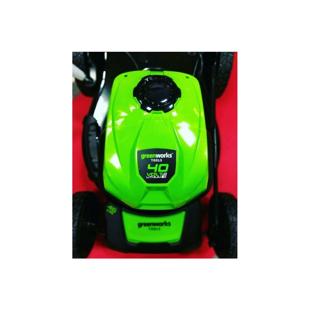 Аккумуляторная газонокосилка Greenworks, 40 В, 46 см, 55 л, c АКБ 4 Ач и ЗУ, 2506807UB