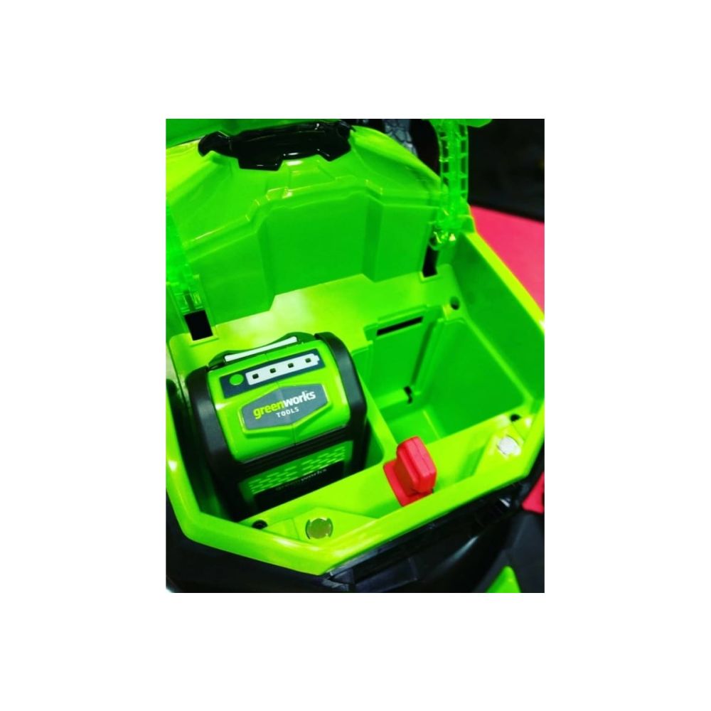 Аккумуляторная газонокосилка Greenworks, 40 В, 46 см, 55 л, c АКБ 4 Ач и ЗУ, 2506807UB