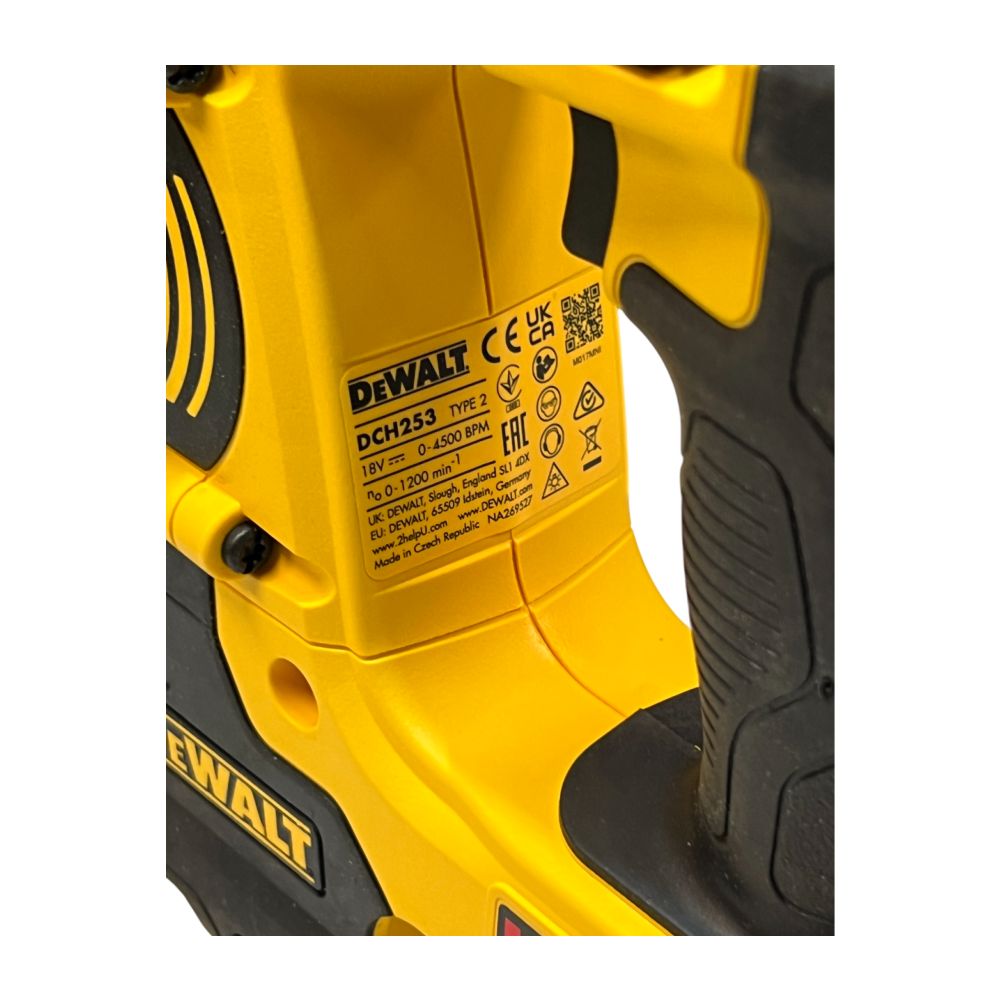 Аккумуляторный перфоратор DEWALT DCH253N, 18 В, 2.1 Дж, 4500 уд/мин, без АКБ и ЗУ (УЦЕНЕННЫЙ ТОВАР) (DCH253N-XJ/U)