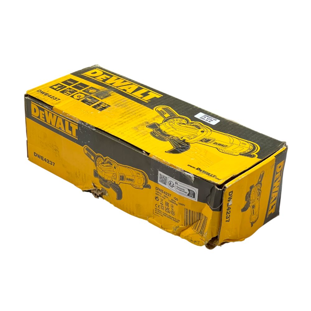 Угловая шлифмашина DEWALT DWE4237, 1400 Вт, 125 мм, 11500 об/мин, (УЦЕНЕННЫЙ ТОВАР) (DWE4237-QS/U2)