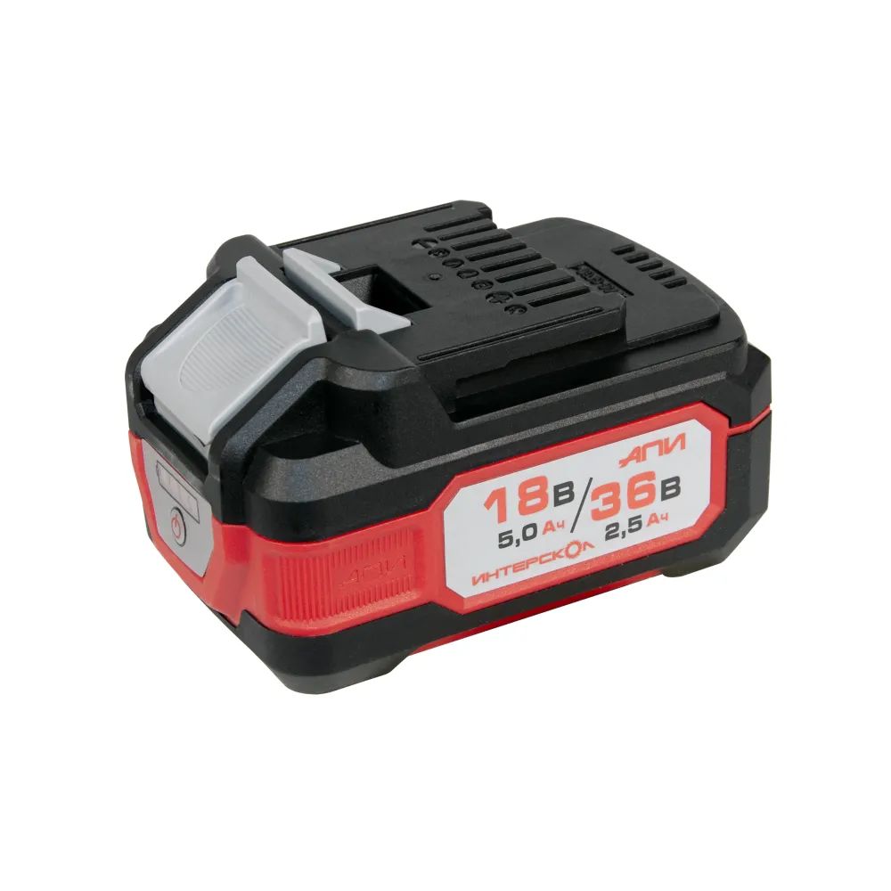 Аккумуляторный гайковерт ИНТЕРСКОЛ ГАУ-1200/36ВЭ, 36 В, 1200 Hм, 2050 уд/мин, с АКБ 2.5 Ач и ЗУ (819.1.0.70-B25C)