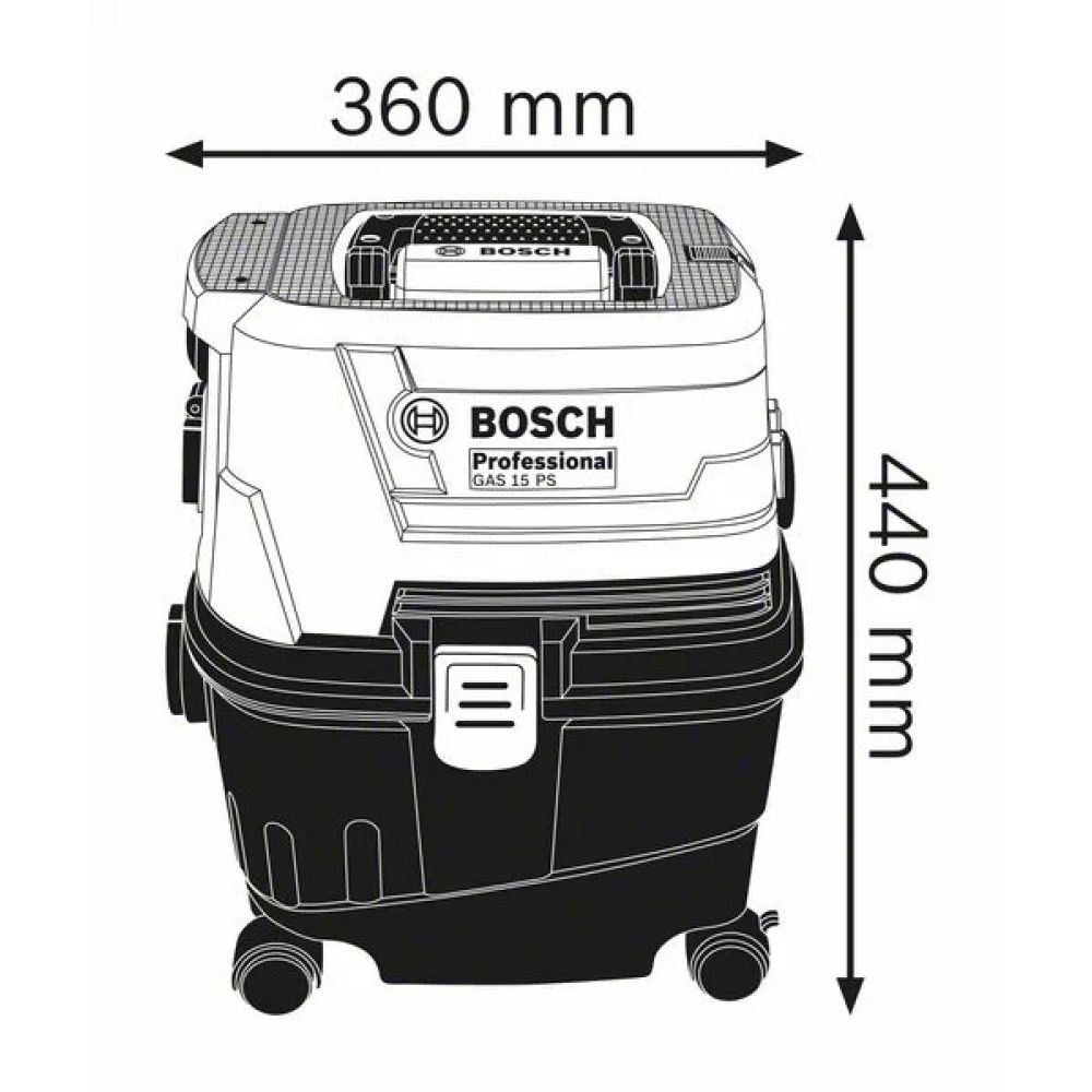 Строительный пылесос Bosch GAS 15 PS (06019E5100)
