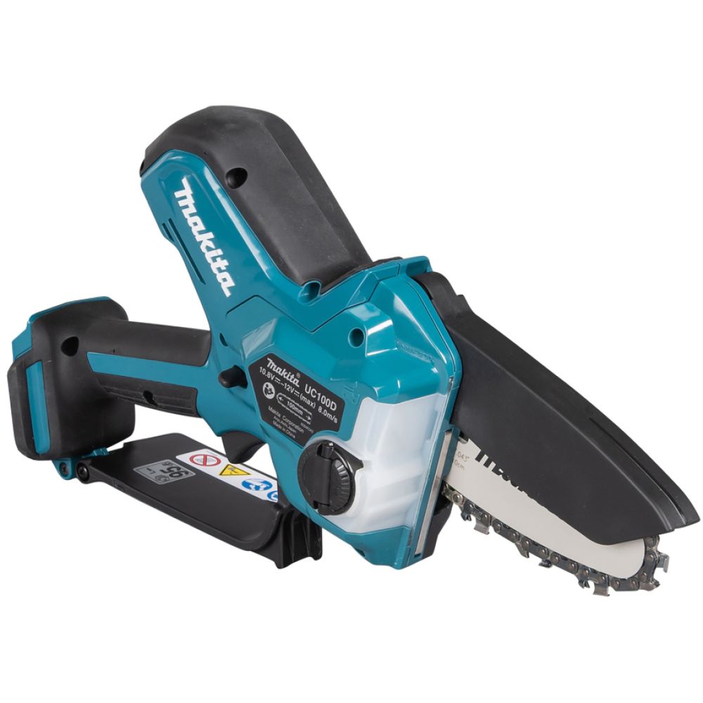 Аккумуляторная цепная пила Makita UC100DWA, 12 В, 10 см, 8 м/с, с АКБ 2 Ач и ЗУ