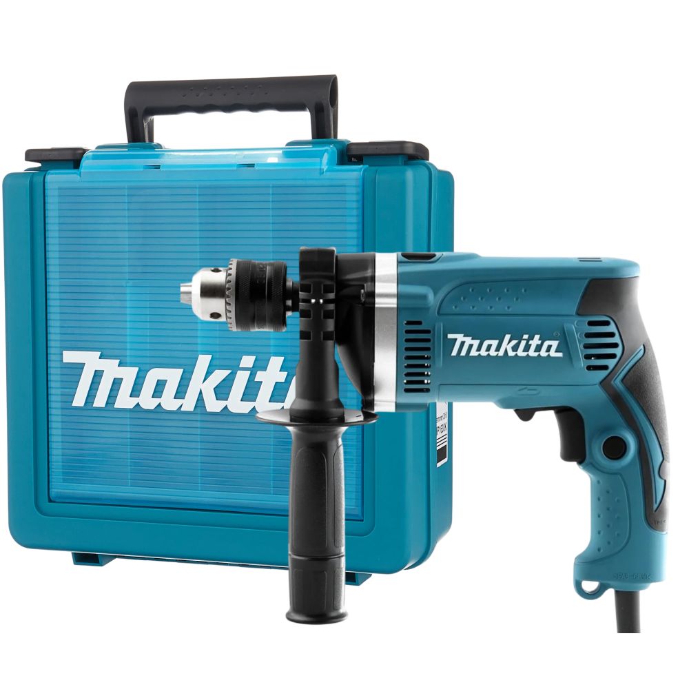 Ударная дрель Makita HP1631K, 710 Вт, 3200 об/мин, 48000 уд/мин