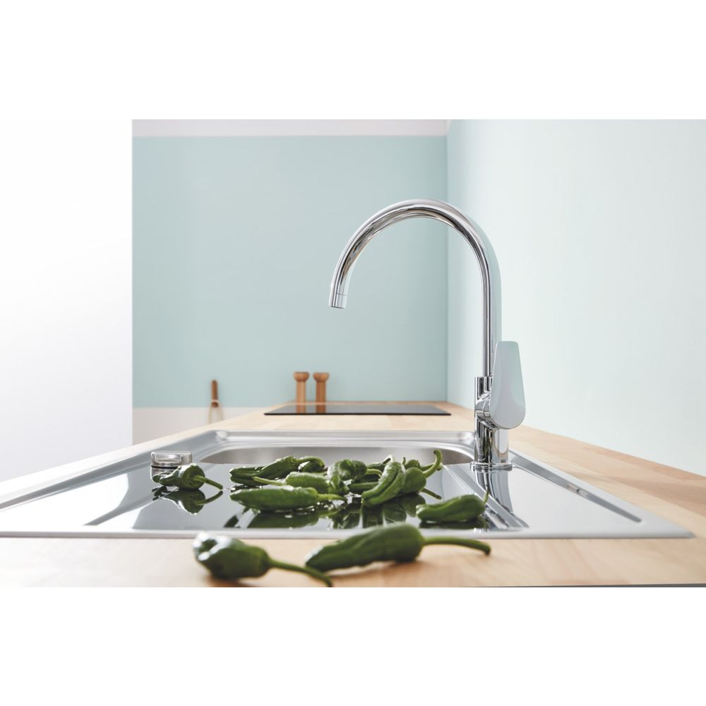 Смеситель для кухни GROHE BauEdge, хром (31233001)