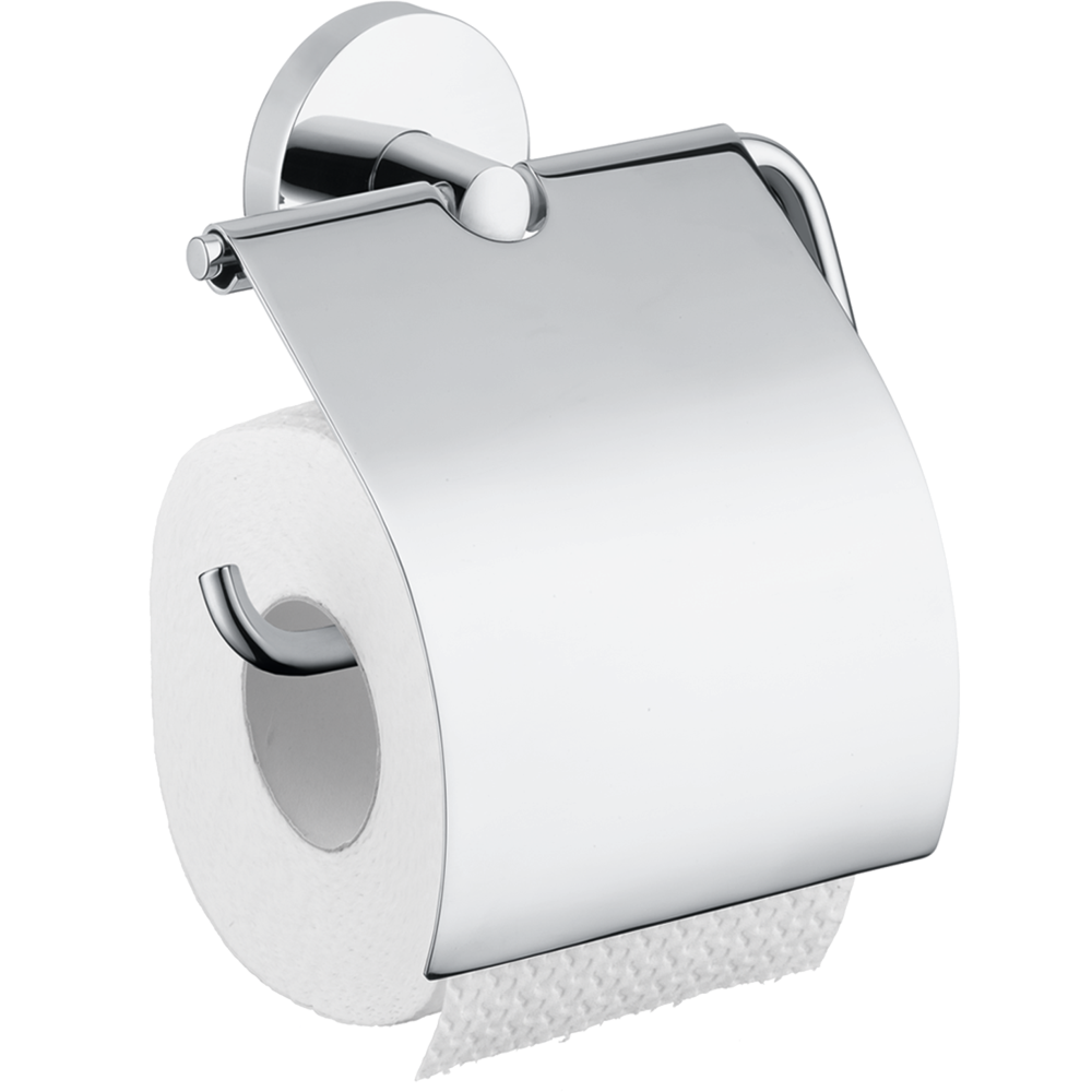 Держатель для туалетной бумаги hansgrohe Logis с крышкой 40523000, хром