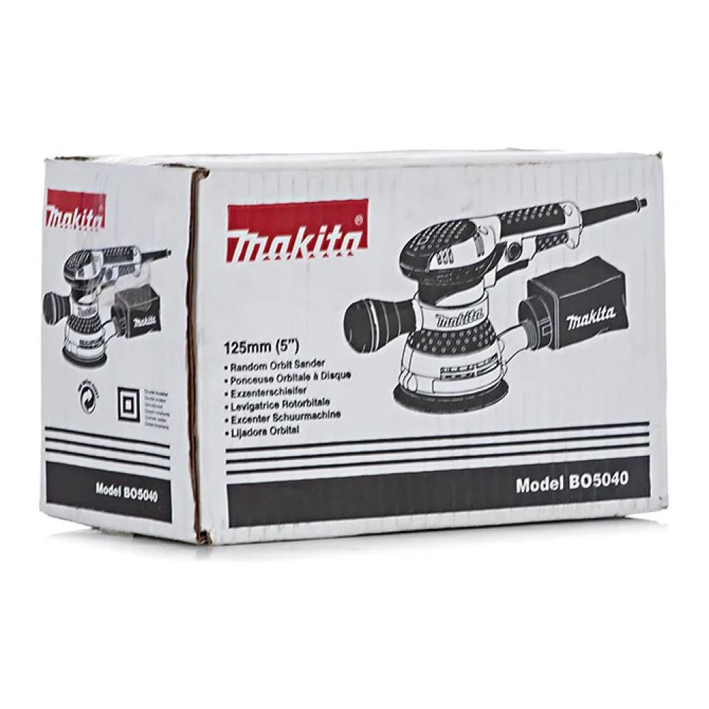 Эксцентриковая шлифмашина Makita BO5040, 300 Вт, 125 мм, 12000 кол/мин