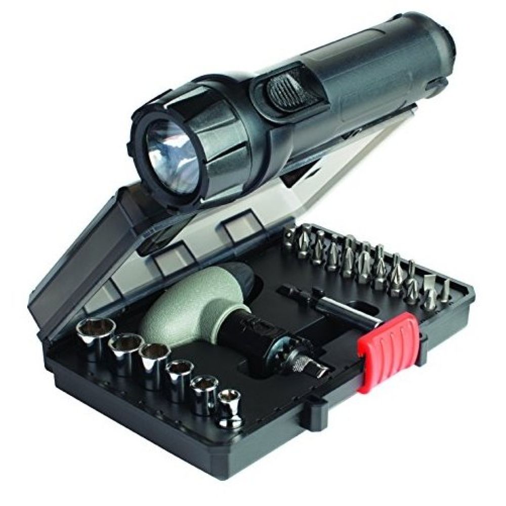 Набор (светодиодный фонарь, отвертка, головки, биты, жилетка) BLACK+DECKER A7224