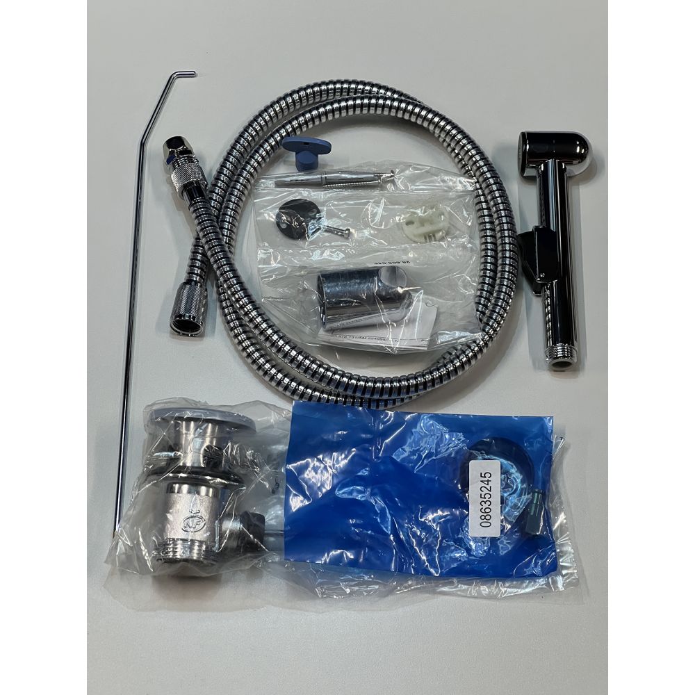 Смеситель для раковины GROHE Essence с донным клапаном и гигиеническим душем, S-size, хром (32535000/U), уцененный товар