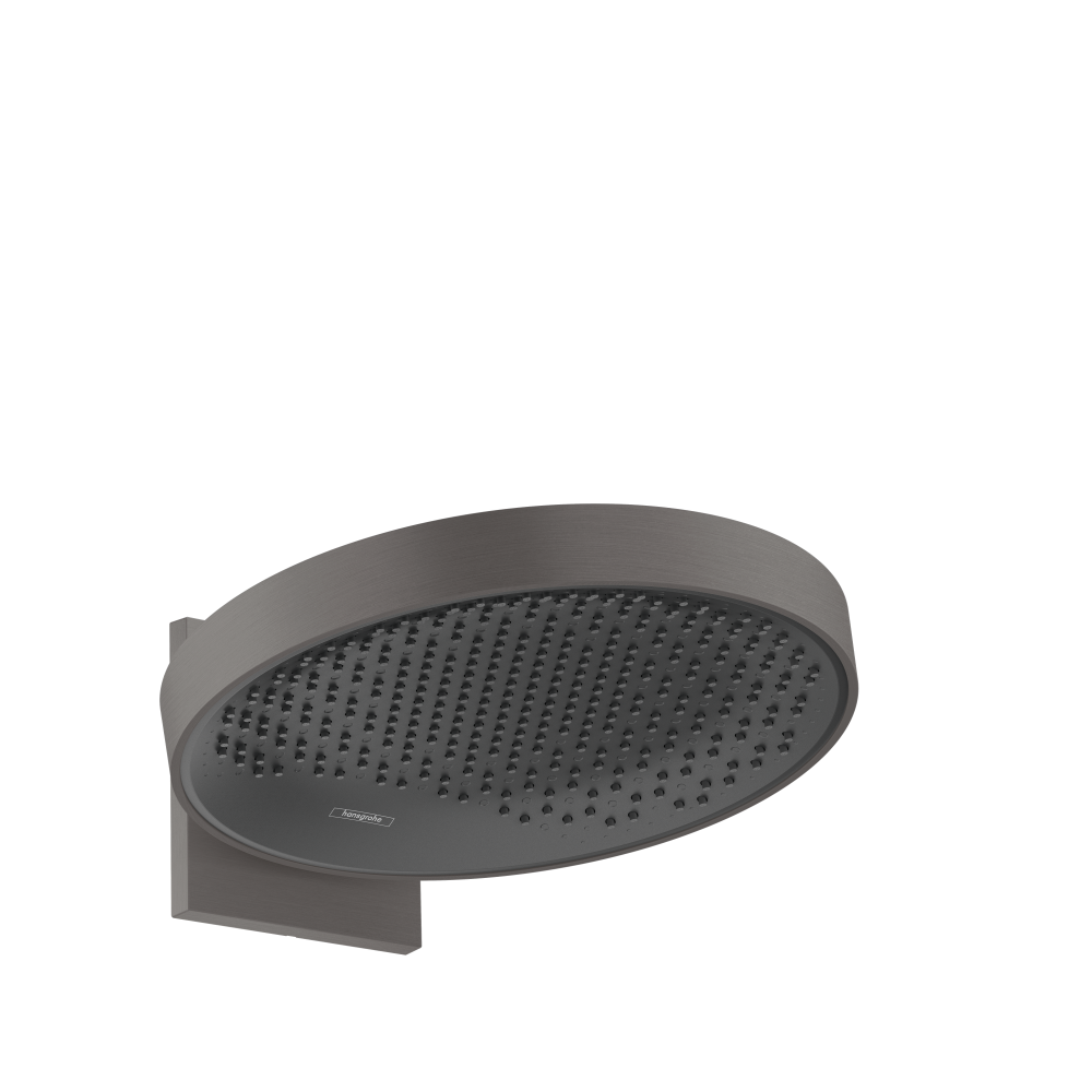 Верхний душ hansgrohe Rainfinity 360 1jet с настенным креплением 26230340, шлифованный черный хром