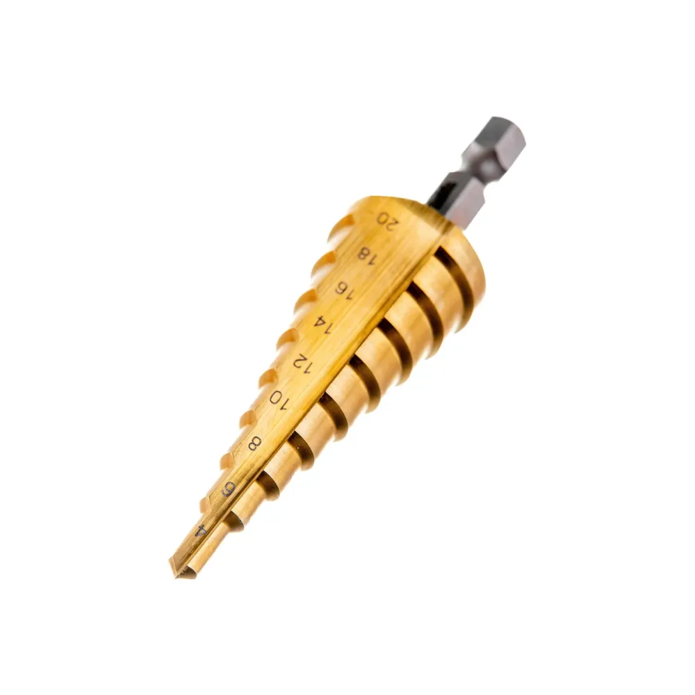 Сверло ступенчатое Makita HSS TiN, 4-20x53x75 мм (D-40129)