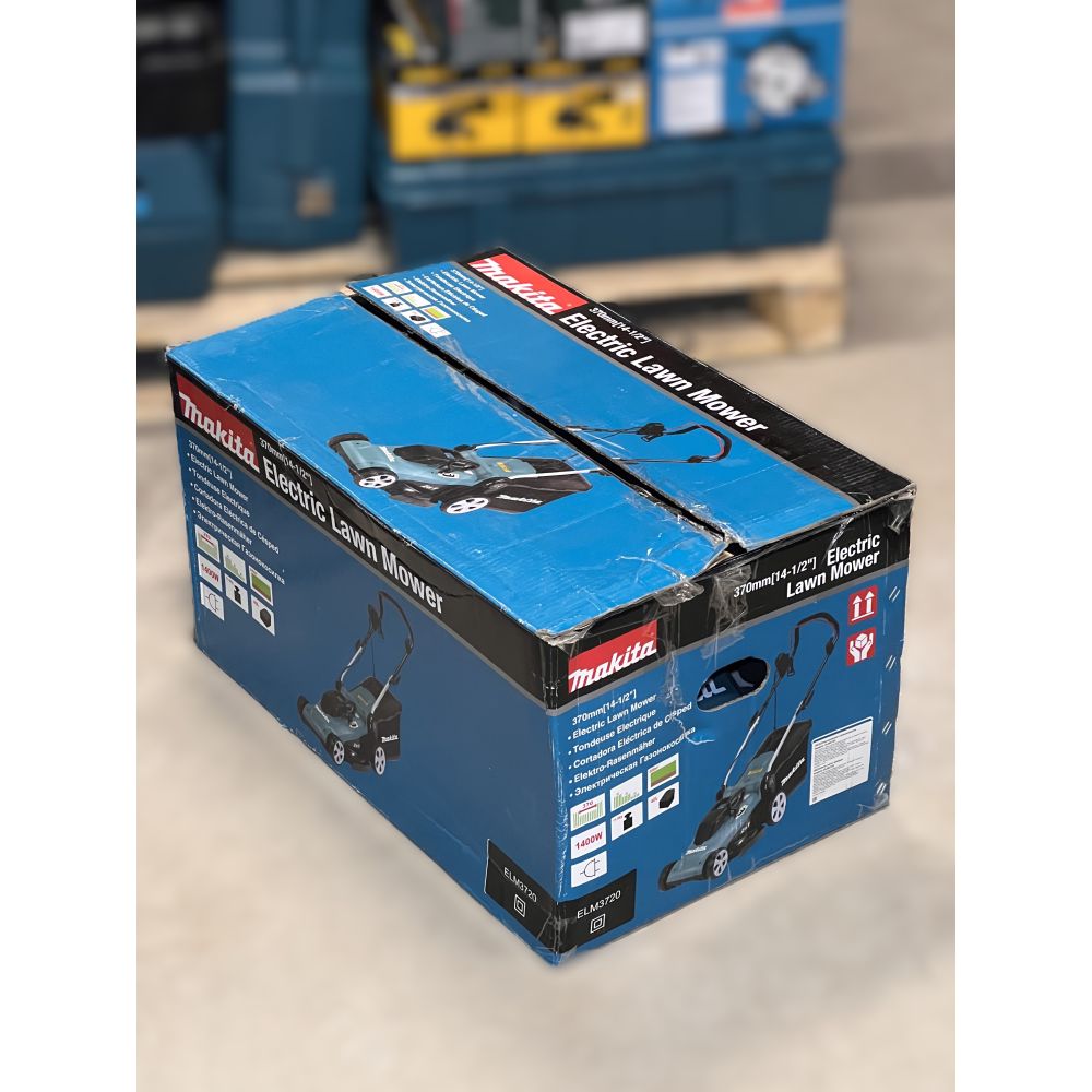 Газонокосилка Makita ELM3720, 1400 Вт, 3400 об/мин, 40 л, (УЦЕНЕННЫЙ ТОВАР) (ELM3720/BU)