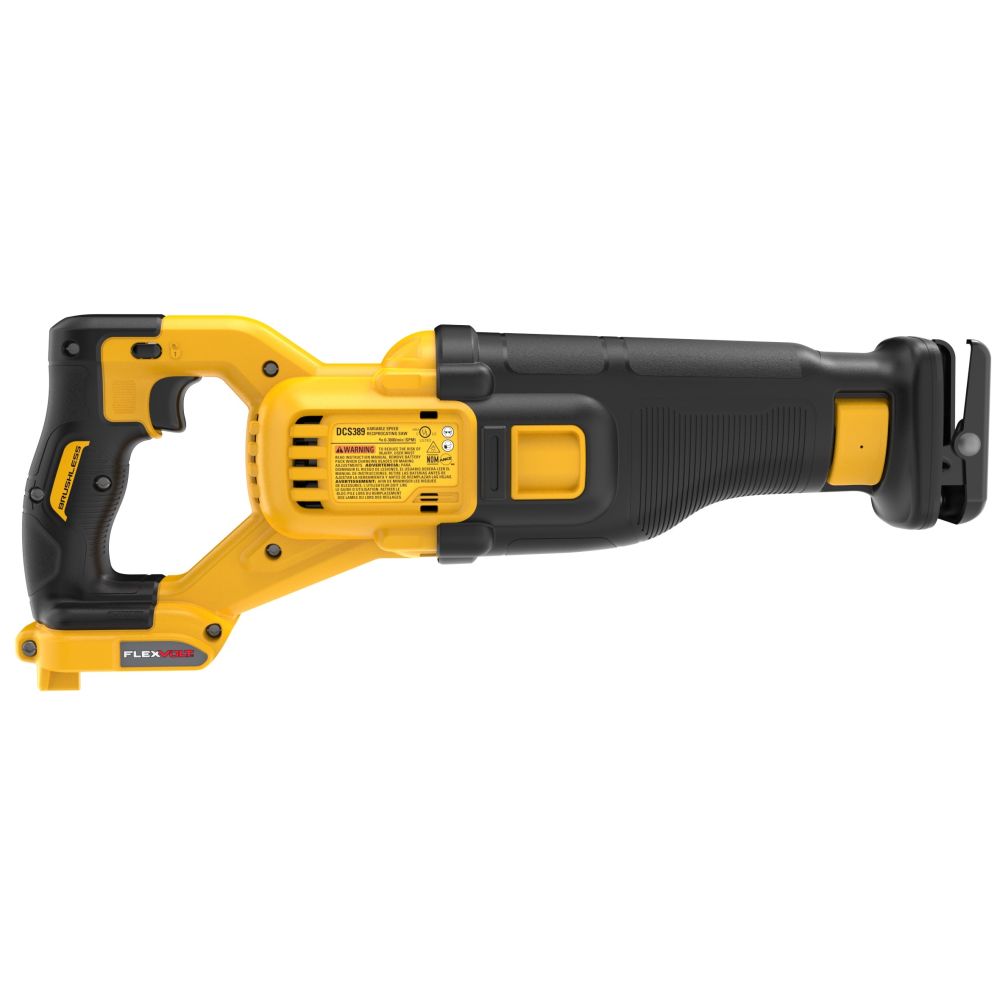 Аккумуляторная сабельная пила DEWALT DCS389T2, 54 В, 3000 ход/мин, 28.6 мм, с 2 АКБ 2 Ач и ЗУ, в кейсе TSTAK (DCS389T2-QW)