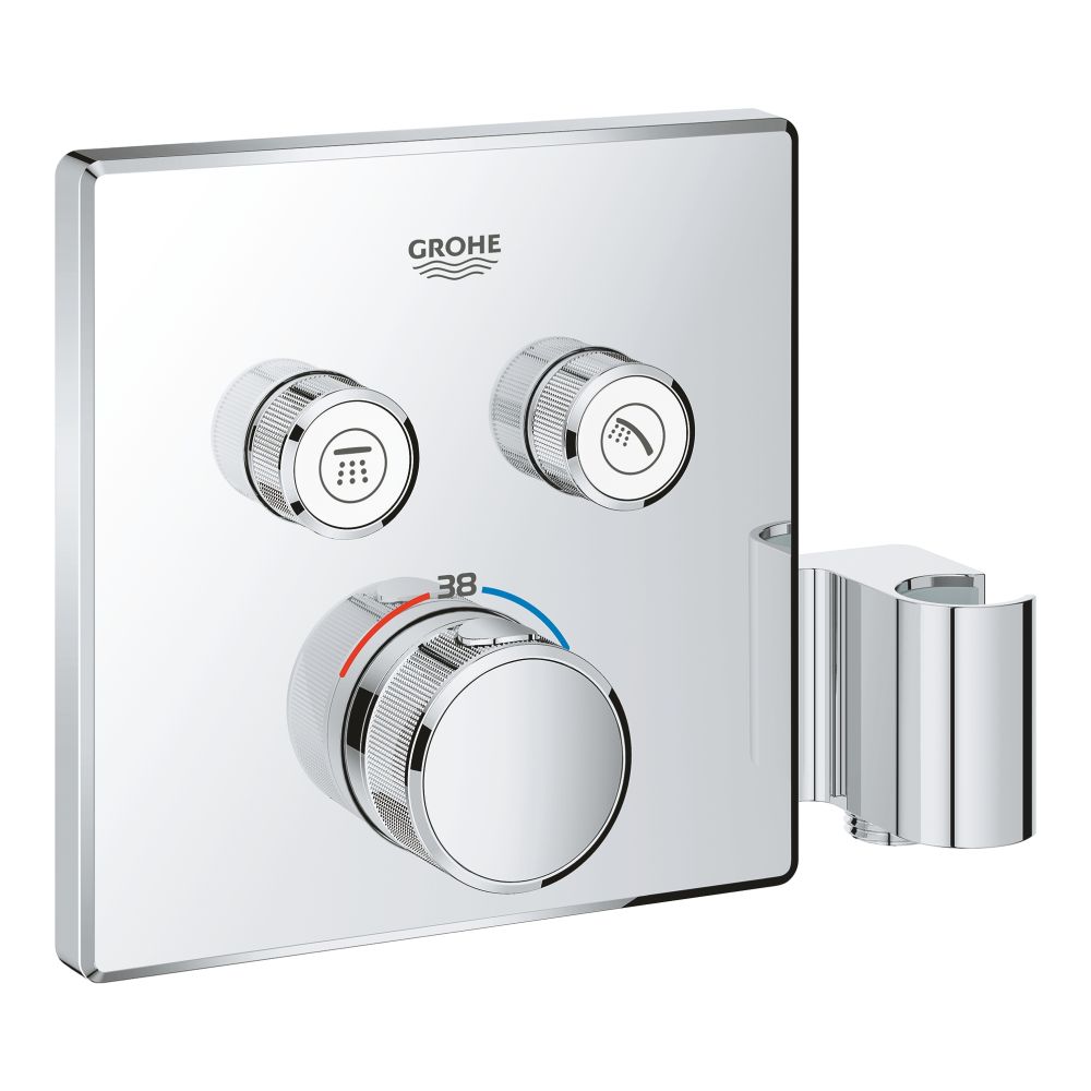 Внешняя часть термостата для ванны и душа GROHE Grohtherm SmartControl на 2 потребителя, хром (29125000)