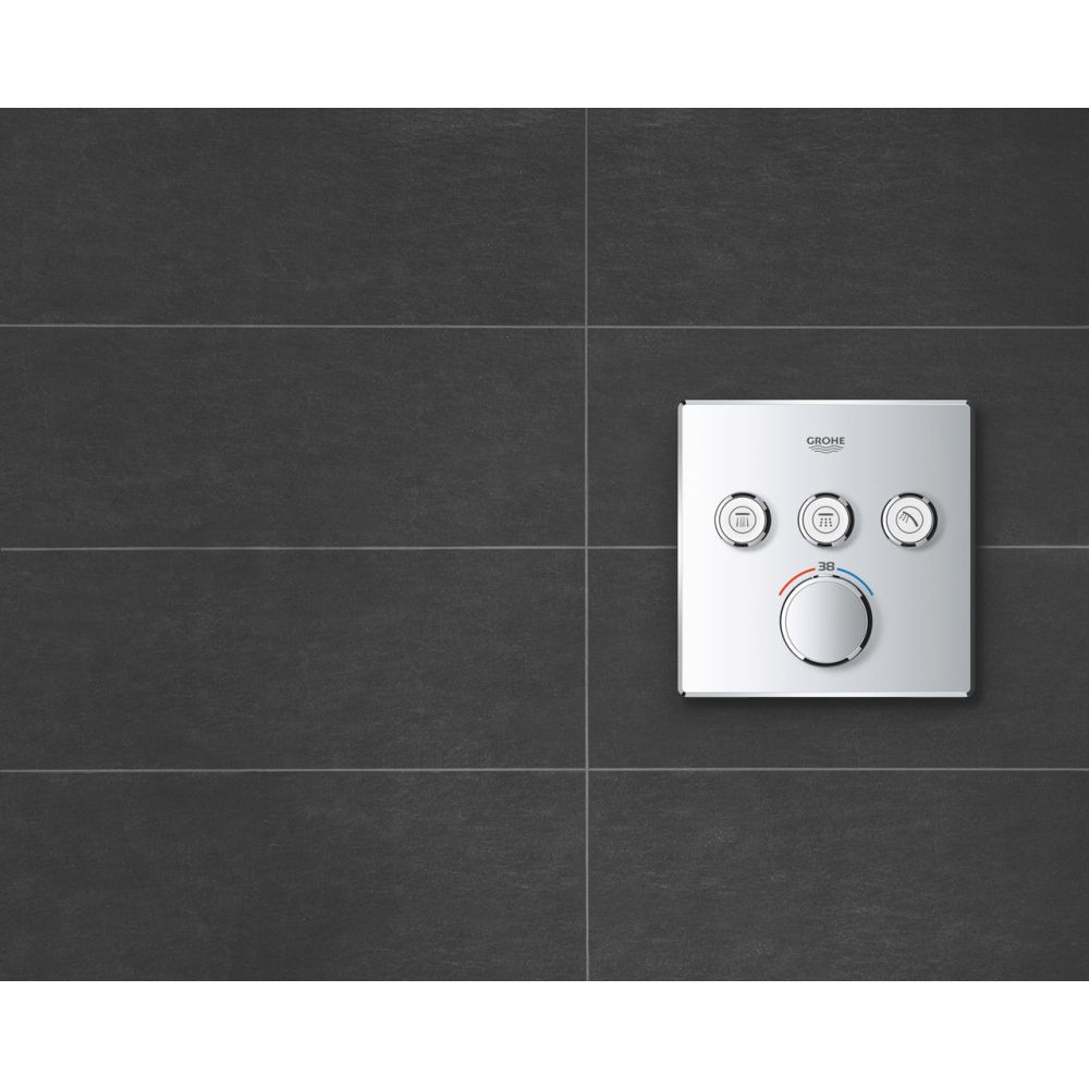 Внешняя часть термостата для душа GROHE Grohtherm SmartControl на 3 потребителя, хром (29126000)