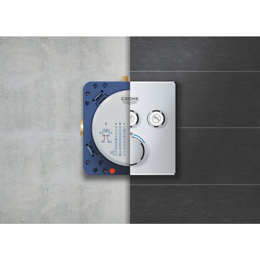 Внешняя часть термостата для душа GROHE Grohtherm SmartControl на 3 потребителя, хром (29126000)