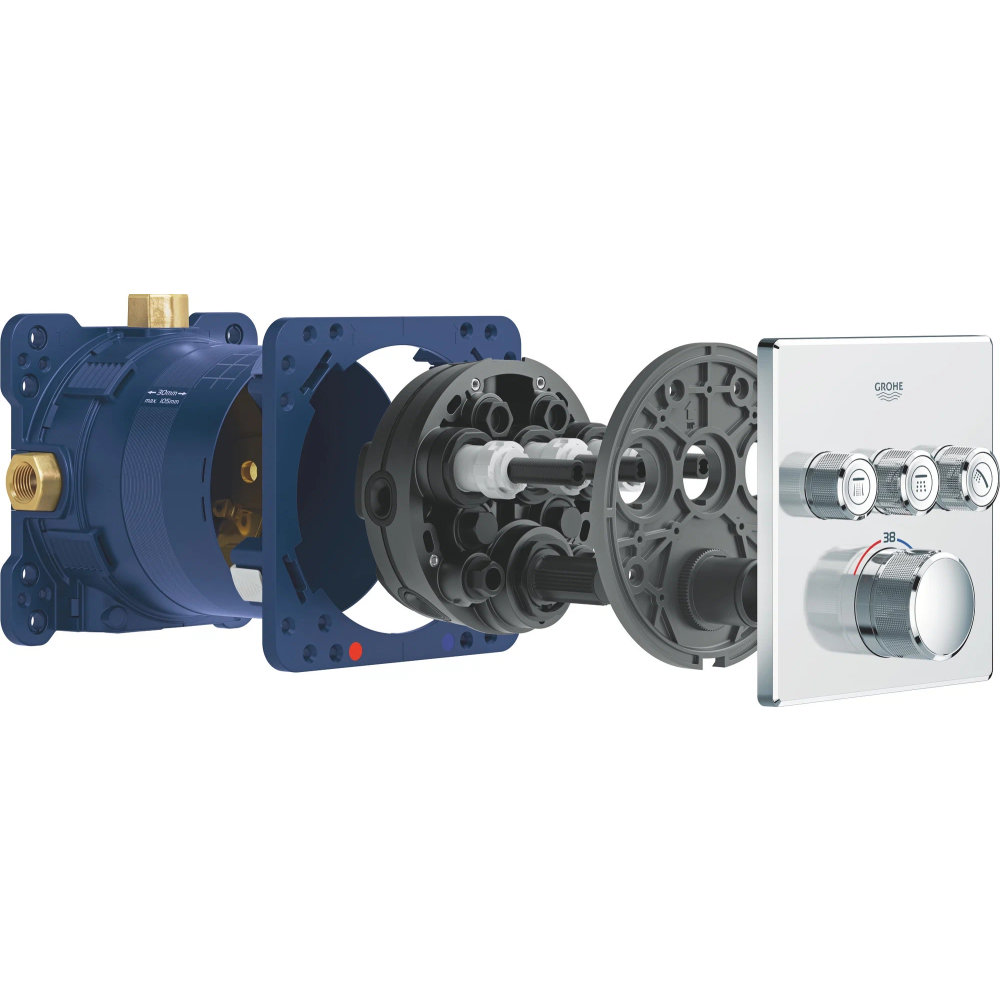 Душевая система GROHE Grohtherm SmartControl с термостатом для душа, хром (34706000)