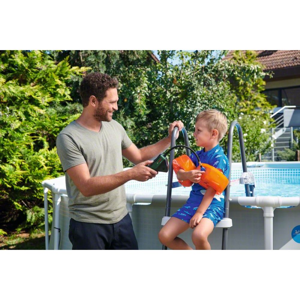 Аккумуляторный насос Bosch EasyPump, 3.6 В, 10.3 бар, 10 л/мин, со встроенной АКБ 3 Ач, 0603947000