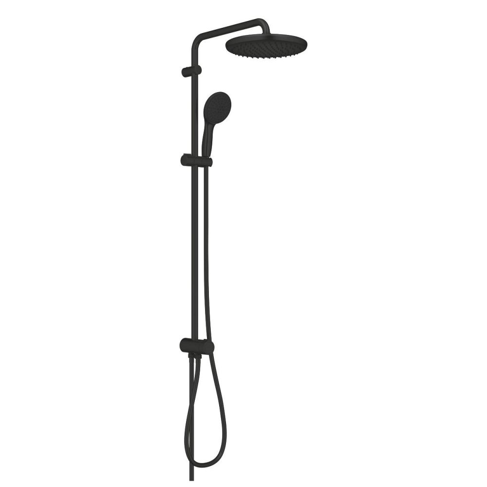 Душевая система GROHE Tempesta System 250 Flex с переключателем, матовый чёрный (269792431)