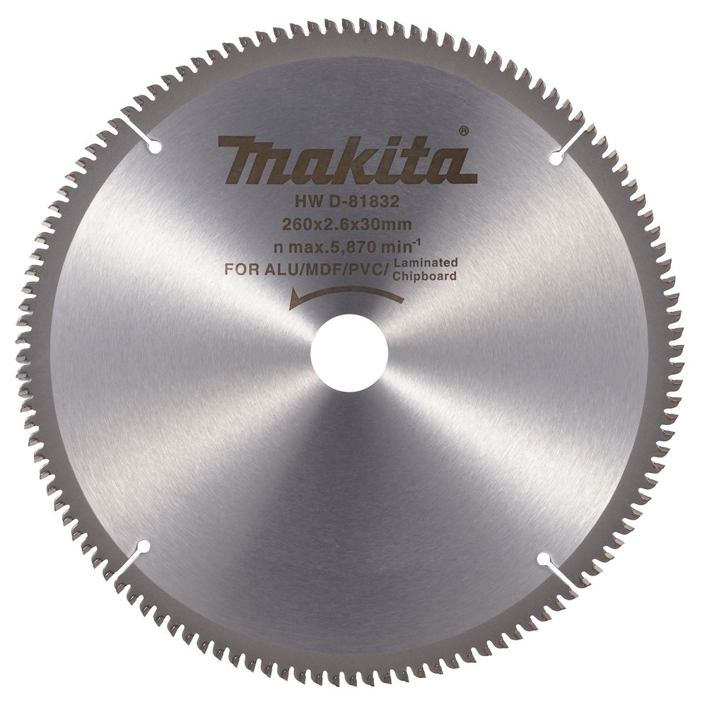 Диск пильный Makita D-81832, по мультиматериалу, 260х30х2.6 мм, 1 шт.