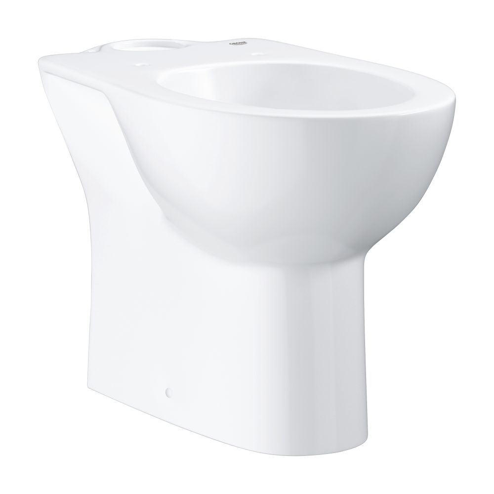 Унитаз напольный GROHE Bau Ceramic горизонтальный выпуск (без бачка и сиденья), альпин-белый (39428000)