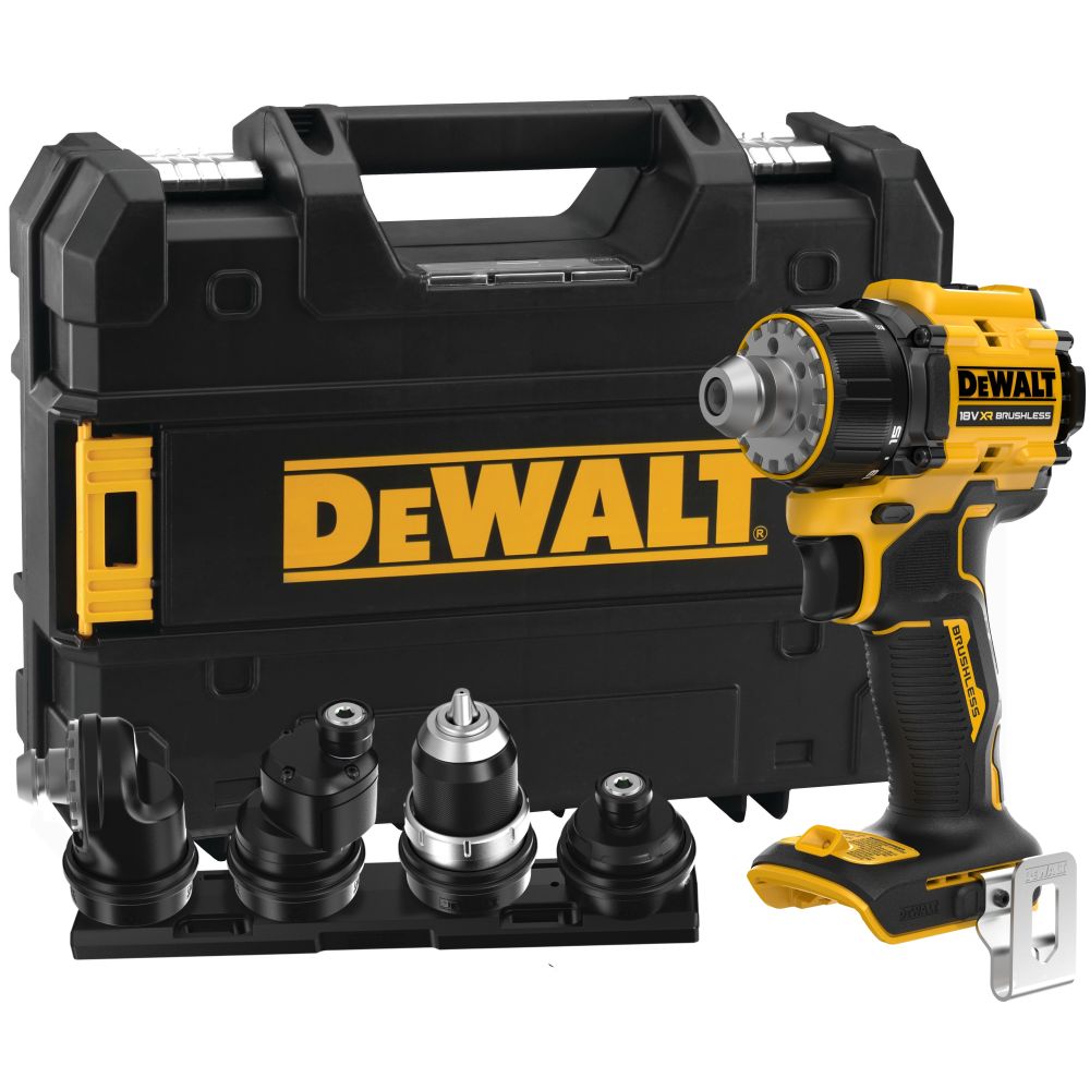 Аккумуляторная дрель-шуруповерт DEWALT DCD803NT, 18 В, 1650 об/мин, с комплектом насадок, в кейсе TSTAK (DCD803NT-XJ)