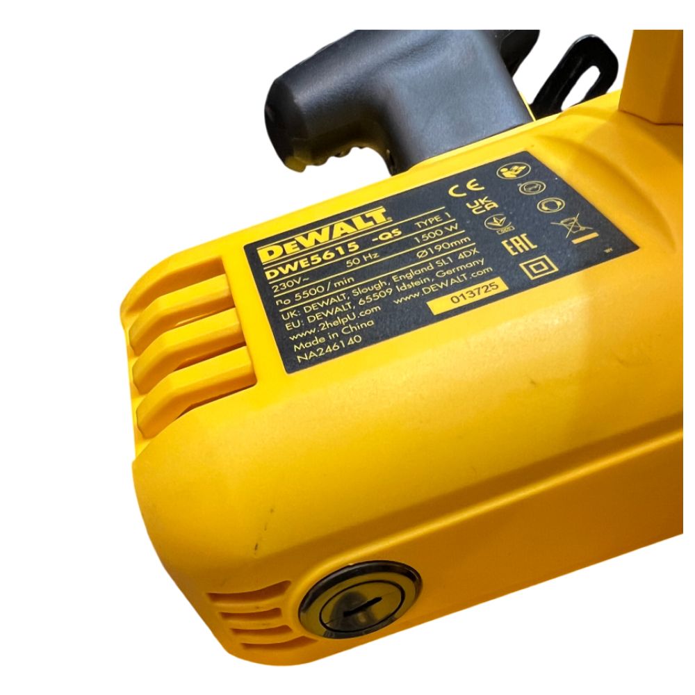 Дисковая пила DEWALT DWE5615, 1500 Вт, 190 мм, 5500 об/мин, (УЦЕНЕННЫЙ ТОВАР) (DWE5615-QS/U)