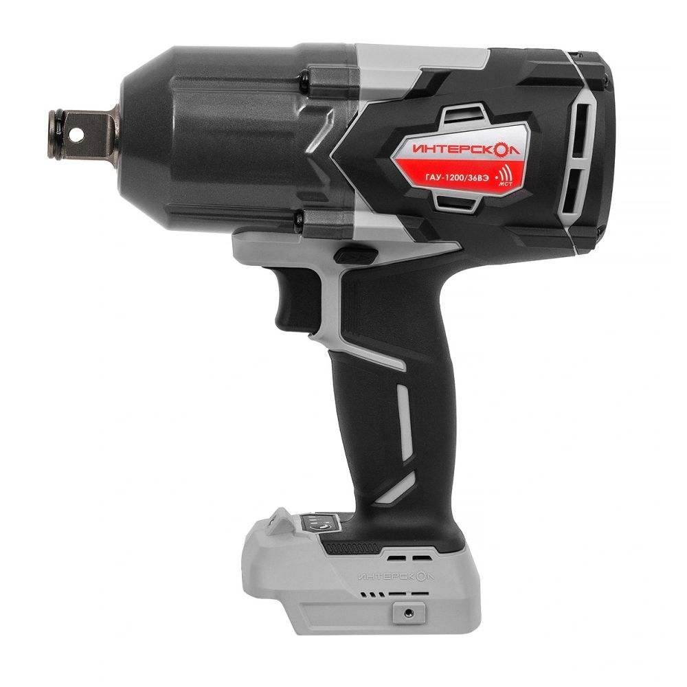 Аккумуляторный ударный гайковерт ИНТЕРСКОЛ ГАУ-1200/36ВЭ, 36 В, 1200 Hм, 2050 уд/мин, с АКБ 2.5 Ач и ЗУ (819.0.0.70-B25C)