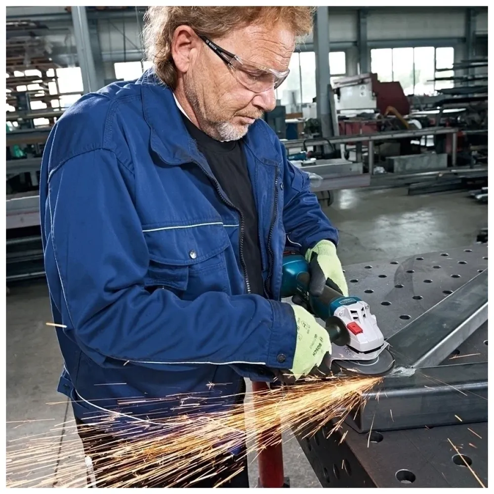 Аккумуляторная угловая шлифмашина Bosch GWS 18V-10, 125 мм, 9000 об/мин, с 2 АКБ 5 Ач и ЗУ, в кейсе, 06019J4004