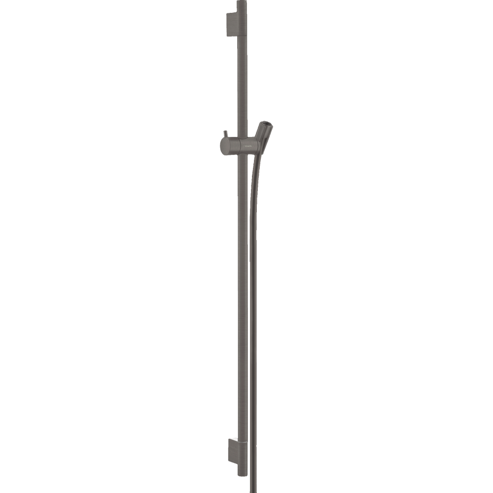 Душевая штанга hansgrohe Unica S Puro 90 см со шлангом 28631340, шлифованный черный хром