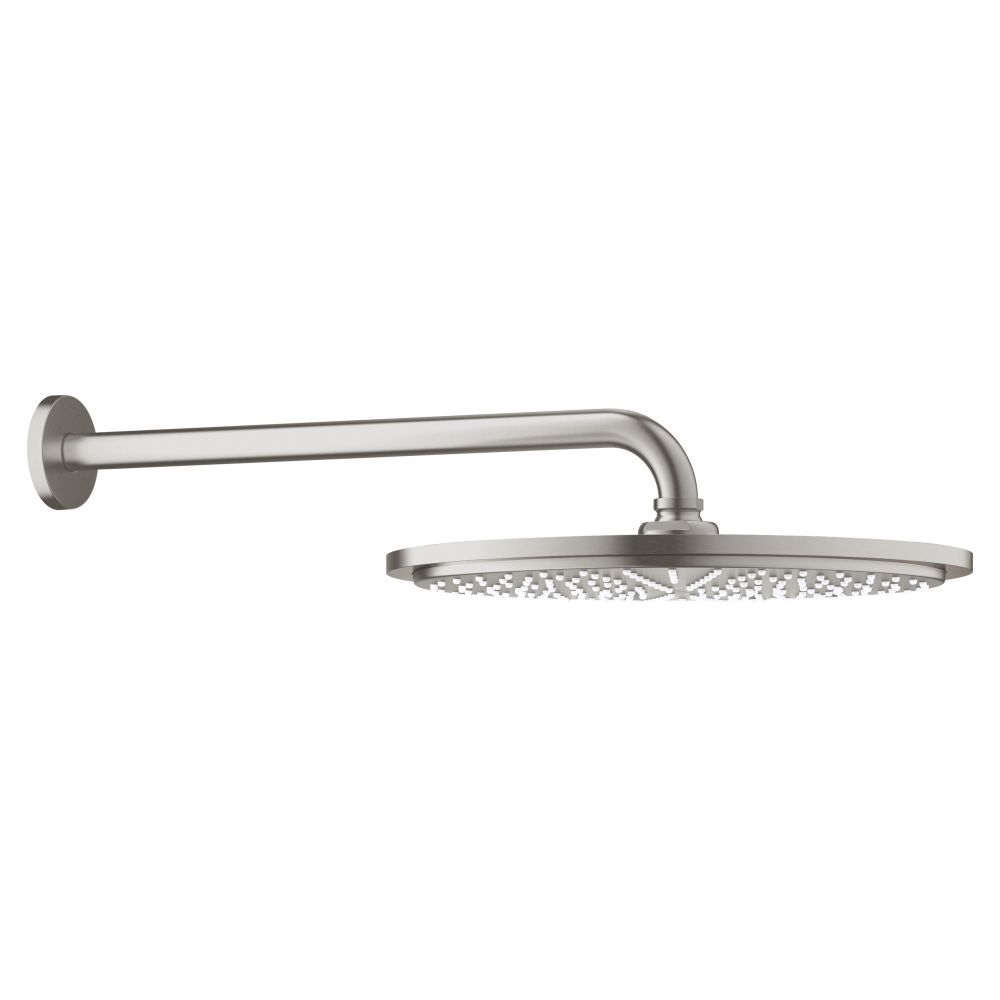 Верхний душ GROHE Rainshower Cosmopolitan 310, 8 л/мин, 1 режим, 380 мм, суперсталь (26066DC0)