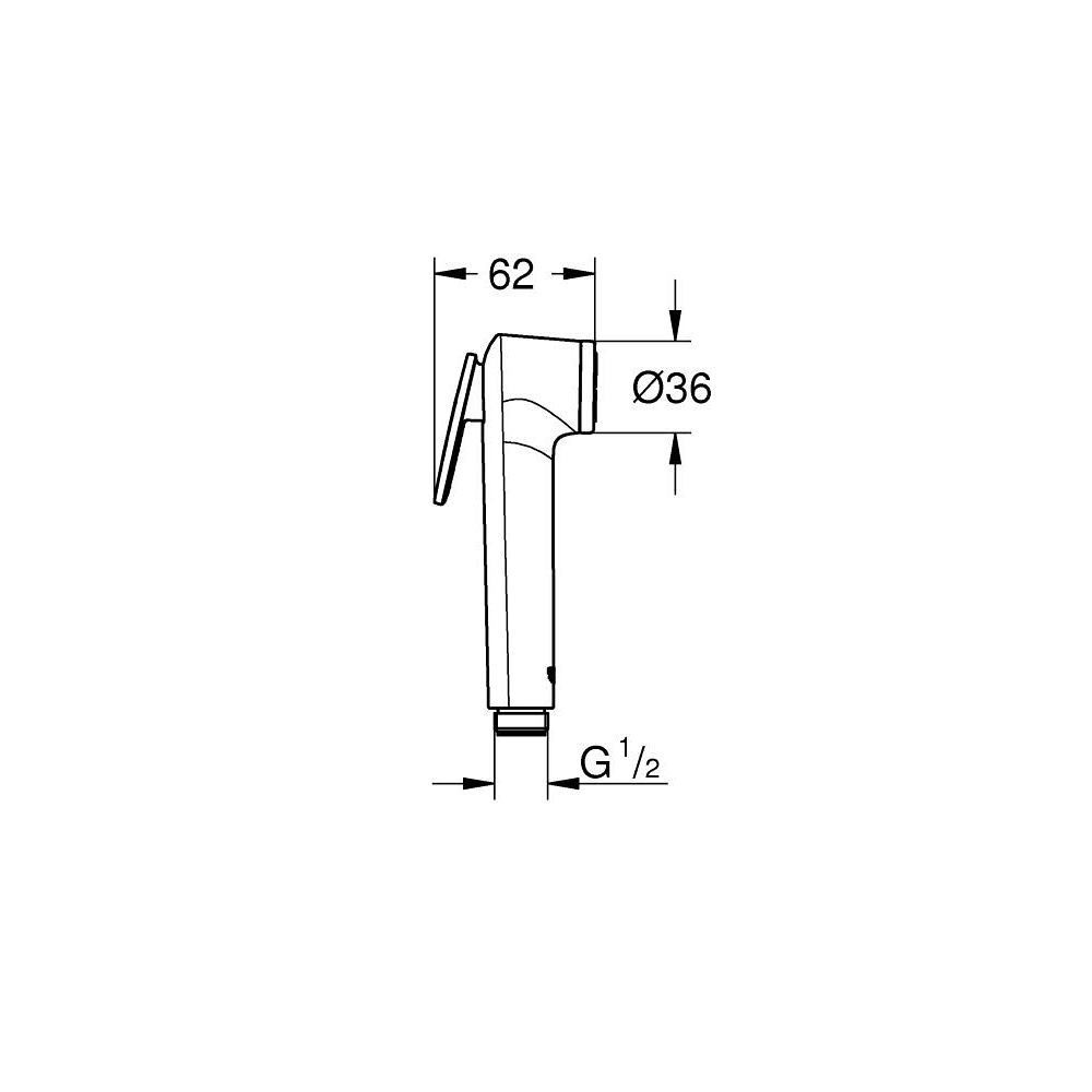 Набор для гигиенического душа GROHE BauLoop скрытого монтажа, хром (129189)