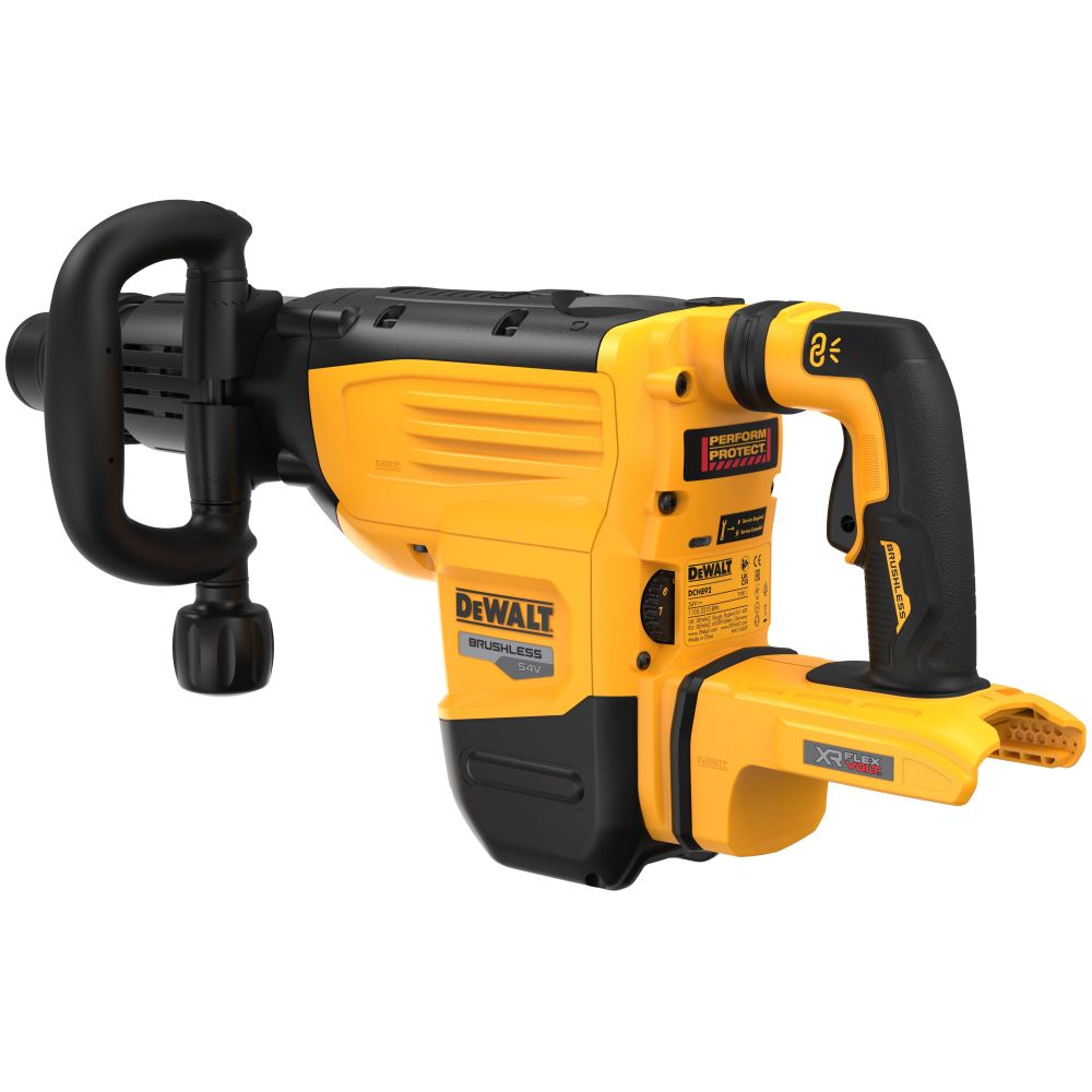 Аккумуляторный отбойный молоток DEWALT DCH892X2, 54 В, 19.4 Дж, 2210 уд/мин, с 2 АКБ 3 Ач и ЗУ, в кейсе (DCH892X2-QW)