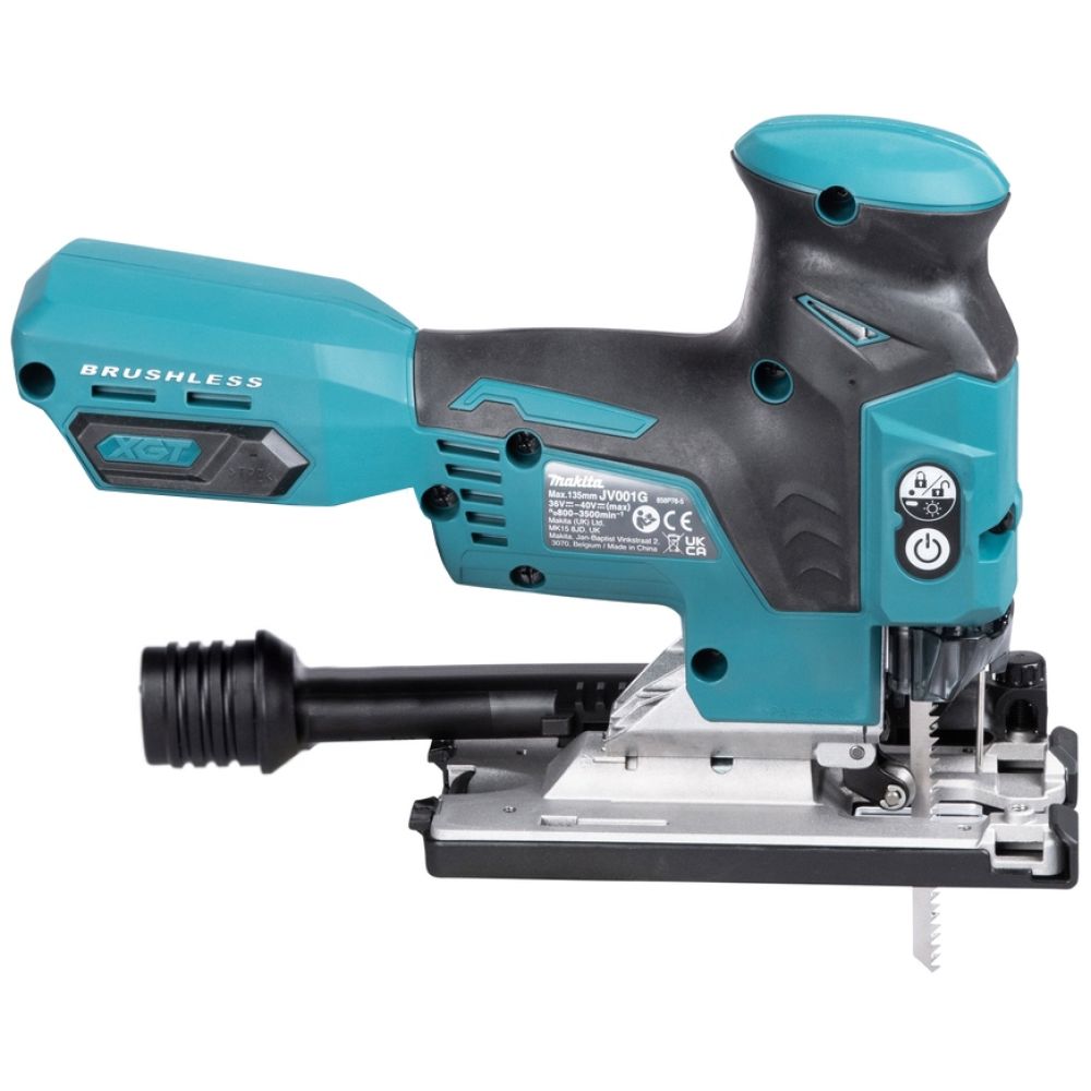 Аккумуляторный набор Makita, 40 В: лобзик JV001 + угловая шлифмашина GA004, с 2 АКБ 4 Ач и ЗУ, в кейсе MakPac