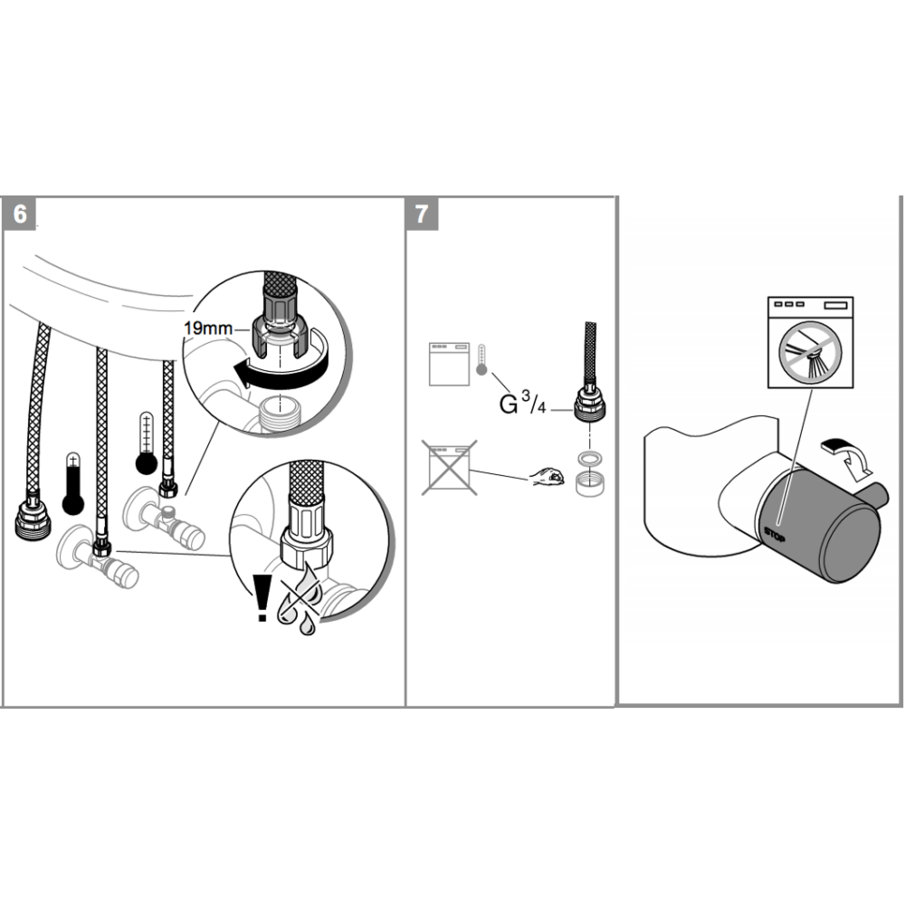 Смеситель для раковины GROHE Eurosmart Cosmopolitan с гигиеническим душем, M-size, хром (24191000)