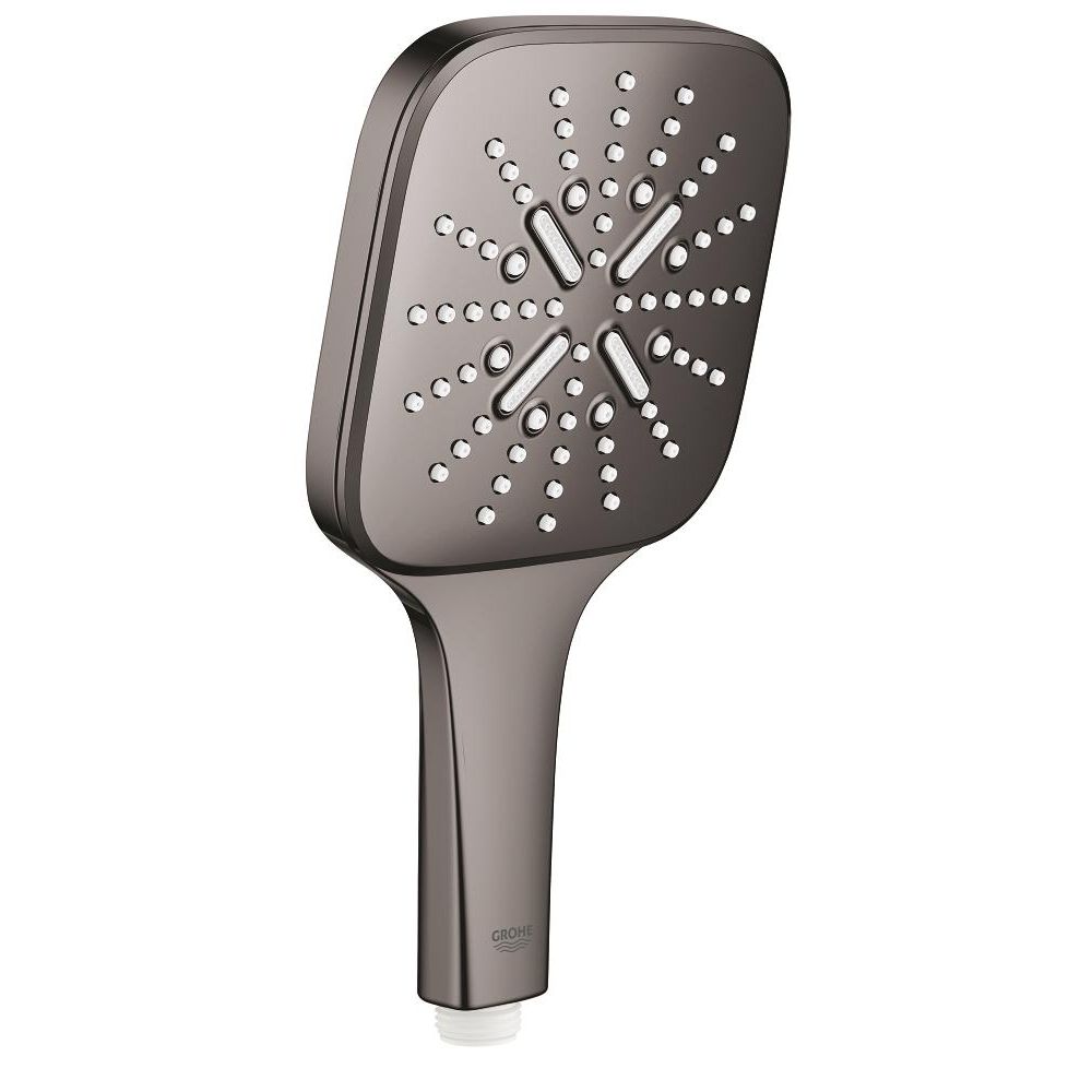 Ручной душ GROHE Rainshower SmartActive 130 Cube, 3 режима, темный графит глянцевый (26582A00)