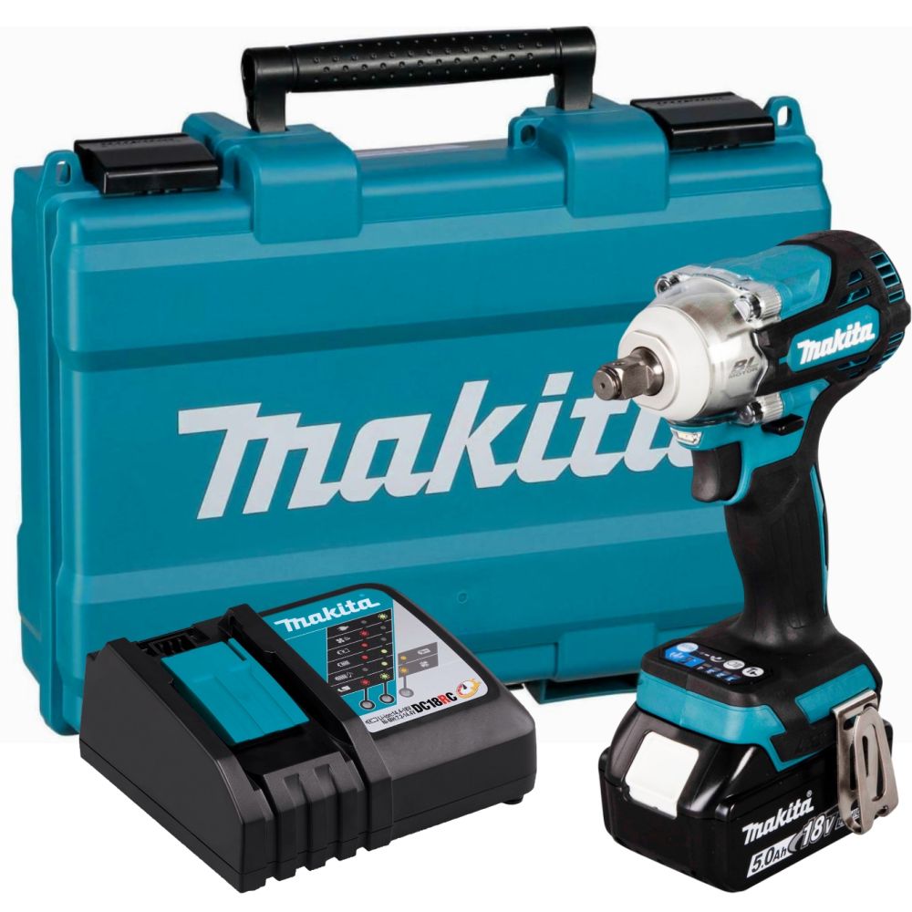 Аккумуляторный гайковерт Makita DTW300RT, 18 В, 330 Нм, 4000 уд/мин, с АКБ 5 Ач и ЗУ, в кейсе