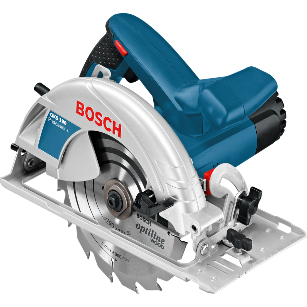 Пила дисковая Bosch GKS 190, 1400 Вт, 190 мм, 5500 об/мин (0.601.623.000)