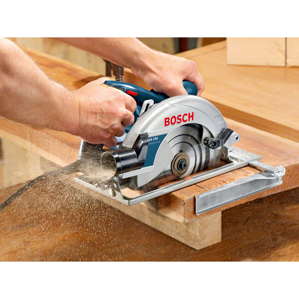 Пила дисковая Bosch GKS 190, 1400 Вт, 190 мм, 5500 об/мин (0.601.623.000)