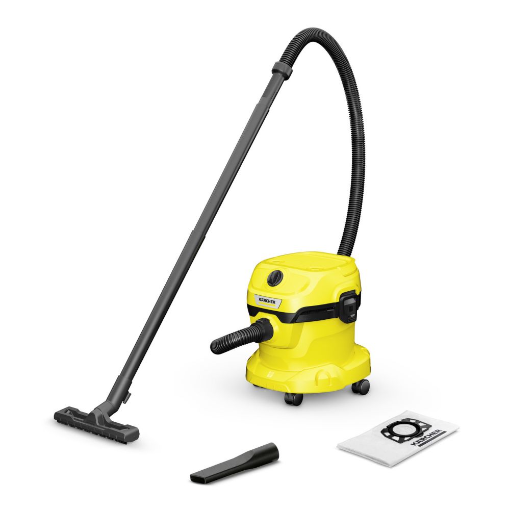 Пылесос хозяйственный Karcher WD 2 PLUS V-12/4/18, 1000 Вт, для влажной и сухой уборки, 1.628-000.0