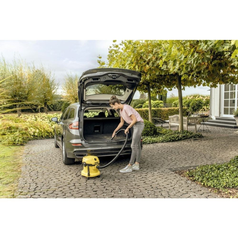 Пылесос хозяйственный Karcher WD 2 PLUS V-12/4/18, 1000 Вт, для влажной и сухой уборки, 1.628-000.0