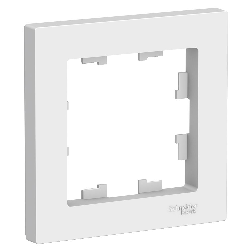 Рамка 1-постовая универсальная Systeme Electric (Schneider Electric) AtlasDesign, белая ATN000101