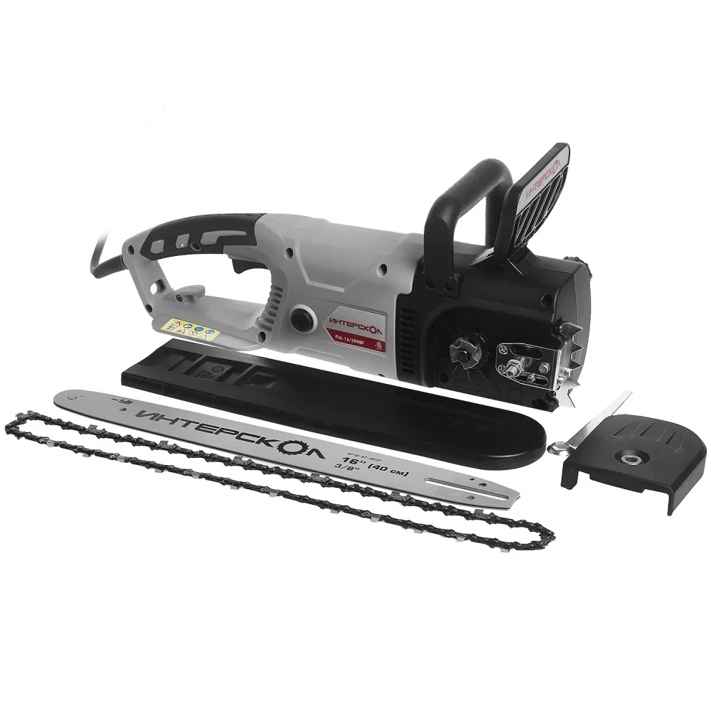 Цепная пила ИНТЕРСКОЛ ПЦ-16/2000Т, 2000 Вт, 40 см, 14 м/с (500.1.0.00)